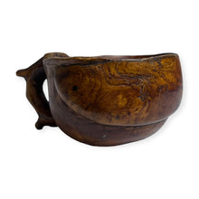 Load image into Gallery viewer, Rare Burl Canoe Cup With Relief Carved Fish