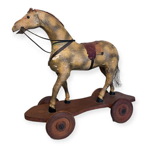 Large American Wooden Horse Toy
