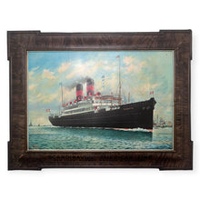 Load image into Gallery viewer, 1920s Tin Lithograph of Scandinavian/American Line