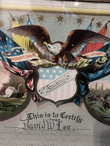 Civil War Record of Service for David W. Lee (129th Pennsylvania)