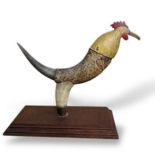 Load image into Gallery viewer, Excellent Folk Art Horn Rooster