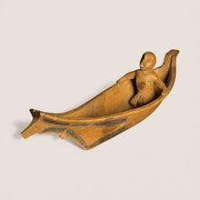 Load image into Gallery viewer, Carved Northwest Coast Canoe with Figure