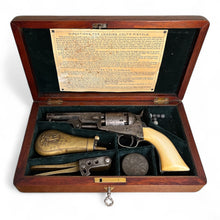 Load image into Gallery viewer, Important Cased Gustave Young Engraved Colt Model 1849 Pocket Revolver With Ivory Grips (Circa 1852)