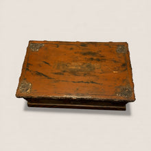 Load image into Gallery viewer, Iconic 19th C Paint-Decorated & Carved Fraternal Keepsake Box