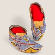 Load image into Gallery viewer, Pictorial Northern Plains Moccasins (Likely Lakota) C. 1890-1900