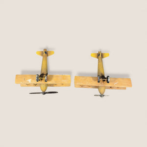 Matched Pair of Folk Art Biplanes, Circa 1920–1940