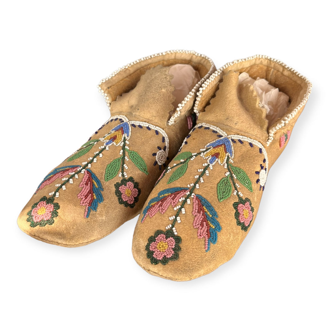 19th C. Crow Moccasins