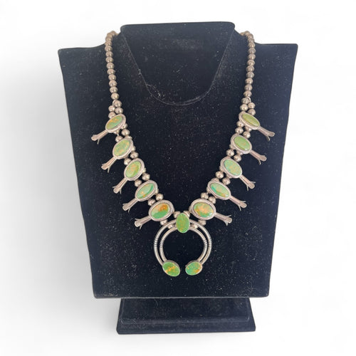 Navajo Squash Blossom Necklace