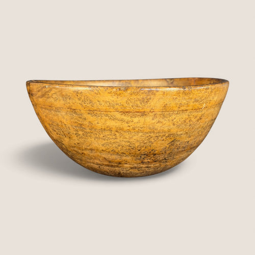 Excellent 19th C Turned Ash Burl Bowl