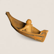 Load image into Gallery viewer, Carved Northwest Coast Canoe with Figure