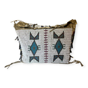 Exceptional Beaded Sioux Teepee Bag (Circa 1890)