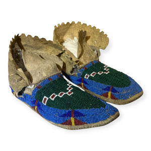 Lakota (Sioux) Beaded Adult Moccasins