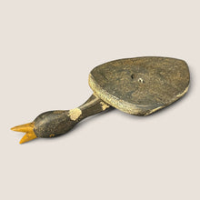 Load image into Gallery viewer, Folk Art Flat Bodied Hissing Duck Decoy
