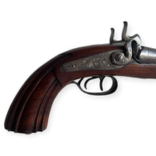 Load image into Gallery viewer, Fine French Officers Double Barrel Pistol (Circa 1840)