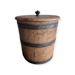 Lehnware Covered Sugar Bucket (Joseph Long Leon, 1798-1892)