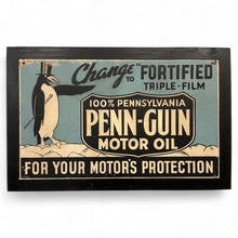 Load image into Gallery viewer, Rare Penn-Guin Motor Oil Sign