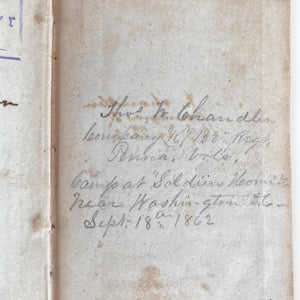 Civil War Book From President Lincoln’s Guard (Private Thos. N Chandler, Company K, 150th PA)