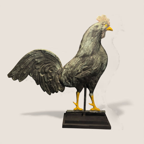 Monumental Full-Bodied Rooster Weathervane