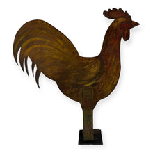 Load image into Gallery viewer, Early Painted Metal Rooster Weathervane