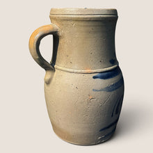 Load image into Gallery viewer, Rare Freehand Decorated 19th C Western Pennsylvania Stoneware Pitcher