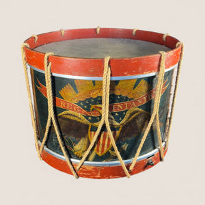 Regimental Painted U.S. Infantry Civil War Drum – A. Rogers, Flushing, Long Island