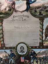 Load image into Gallery viewer, Civil War Record of Service for David W. Lee (129th Pennsylvania)