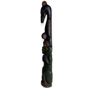 Northwest Coast Model Totem Pole (Haida, ca. 1910-1930)