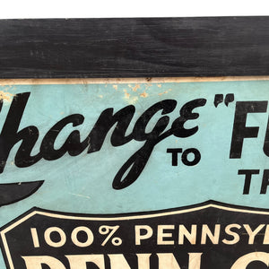 Rare Penn-Guin Motor Oil Sign