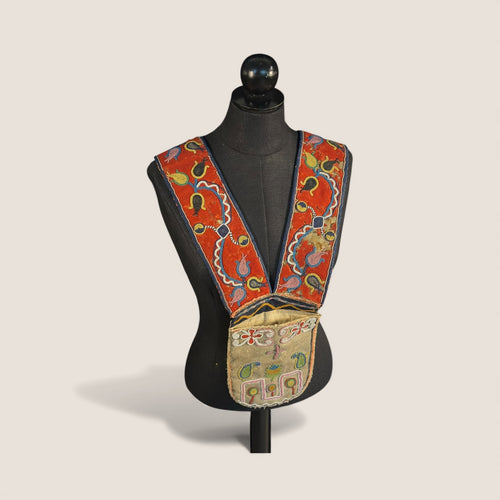 Early Beaded Bandolier Bag