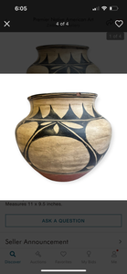 Large Santa Domingo Pottery Olla