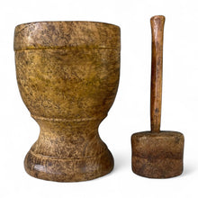 Load image into Gallery viewer, Exceptional 19th C. Ash Burl Mortar &amp; Pestle