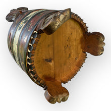 Load image into Gallery viewer, Dated 1868 Acanthus Carved Scandinavian Folk Art Lidded Tub