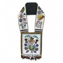 Load image into Gallery viewer, Superb Great Lakes Native American Beaded Bandolier Bag