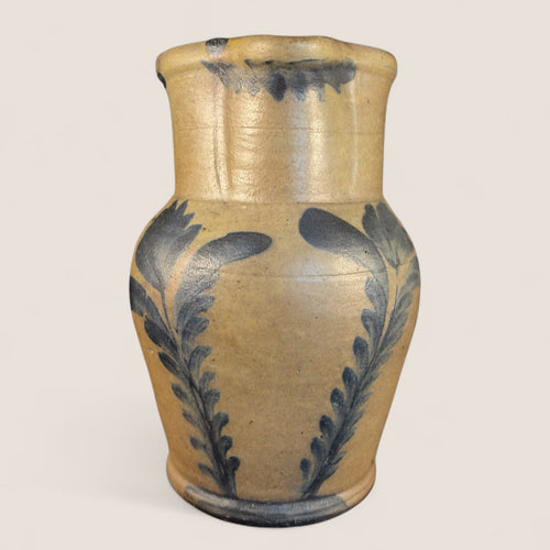 19th C Decorated Stoneware Pitcher (Attrib Richard Remmey)