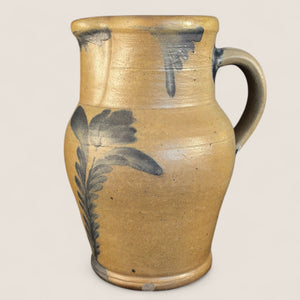 19th C Decorated Stoneware Pitcher (Attrib Richard Remmey)