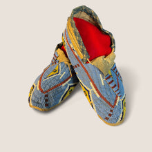 Load image into Gallery viewer, Pictorial Northern Plains Moccasins (Likely Lakota) C. 1890-1900