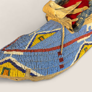 Pictorial Northern Plains Moccasins (Likely Lakota) C. 1890-1900