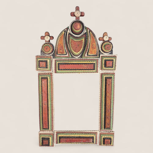 Fabulous & Colorful Tramp Art Frame