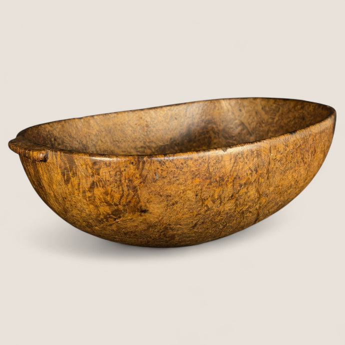 Important Handled 18th C Native American Burl Bowl