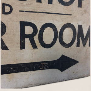1940s Wooden Golf Sign