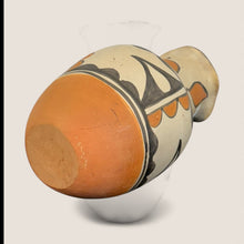 Load image into Gallery viewer, Large Santo Domingo Crimped Edge Decorated Pottery Vase