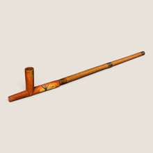 Load image into Gallery viewer, Exceptional Great Lakes Pipe with Twist-Carved Ash Stem and Pewter Inlay