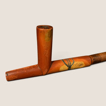 Load image into Gallery viewer, Exceptional Great Lakes Pipe with Twist-Carved Ash Stem and Pewter Inlay