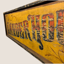 Load image into Gallery viewer, Double-Sided “Lander House” Painted Wooden Inn Sign, Atlanta, New York