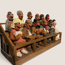 Load image into Gallery viewer, Jesse Gurule, Navajo Folk Art Courtroom Scene, Commissioned Two-Piece Carving