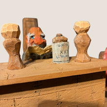 Load image into Gallery viewer, Jesse Gurule, Navajo Folk Art Courtroom Scene, Commissioned Two-Piece Carving
