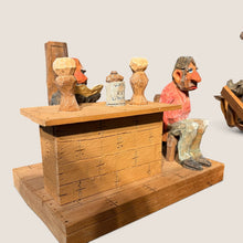 Load image into Gallery viewer, Jesse Gurule, Navajo Folk Art Courtroom Scene, Commissioned Two-Piece Carving
