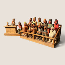 Load image into Gallery viewer, Jesse Gurule, Navajo Folk Art Courtroom Scene, Commissioned Two-Piece Carving