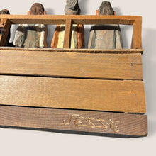Load image into Gallery viewer, Jesse Gurule, Navajo Folk Art Courtroom Scene, Commissioned Two-Piece Carving