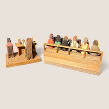 Load image into Gallery viewer, Jesse Gurule, Navajo Folk Art Courtroom Scene, Commissioned Two-Piece Carving